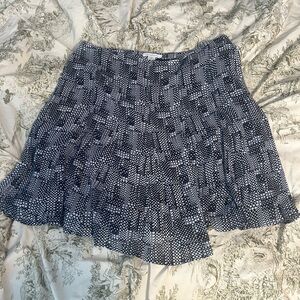 blue mini skirt